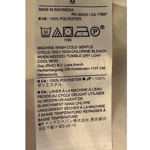 Banana Republic Mock Neck Open Back Top Blouse - Cream - Size: M -Excellent - Picture 6 of 10